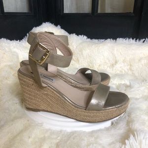 Steve Madden Gold Wedges